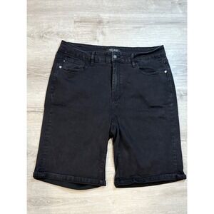 Judy Blue Denim Bermuda Shorts Black Wash Stretch Plus Size 3XL‎